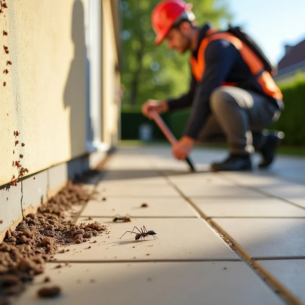 Ameisenstraße an der Hauswand in Neuenburg am Rhein