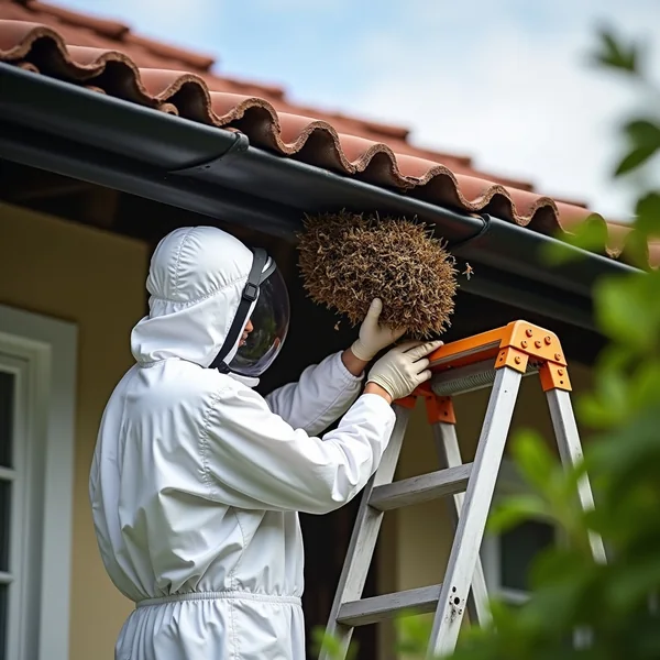 Wespennest-Entfernung am Dach in Erfurt